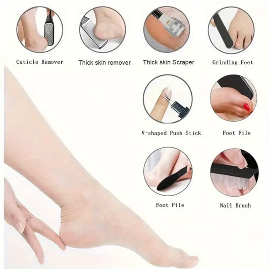 Veloura Radiance Electric Foot Scrubber – Rechargeable Callus Remover for Women with 2 Speeds & LCD Display | Smooth, Soft Feet | Ideal Self‑Care Gift